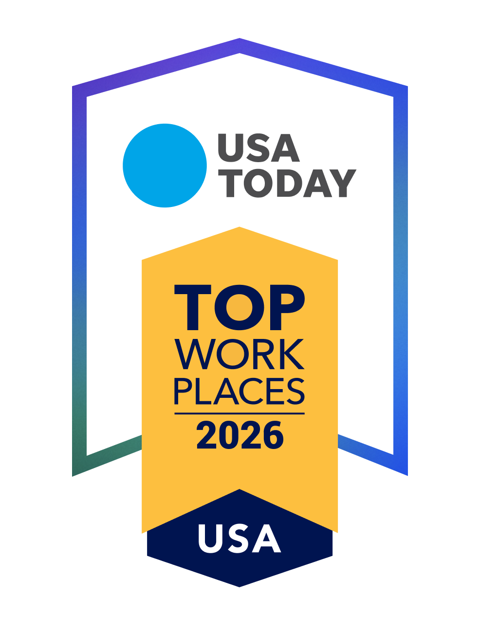 USA Today Top Workplaces 2026 USA award badge